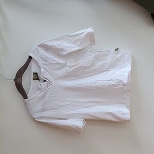 Nui organics 3/4t Henley tee